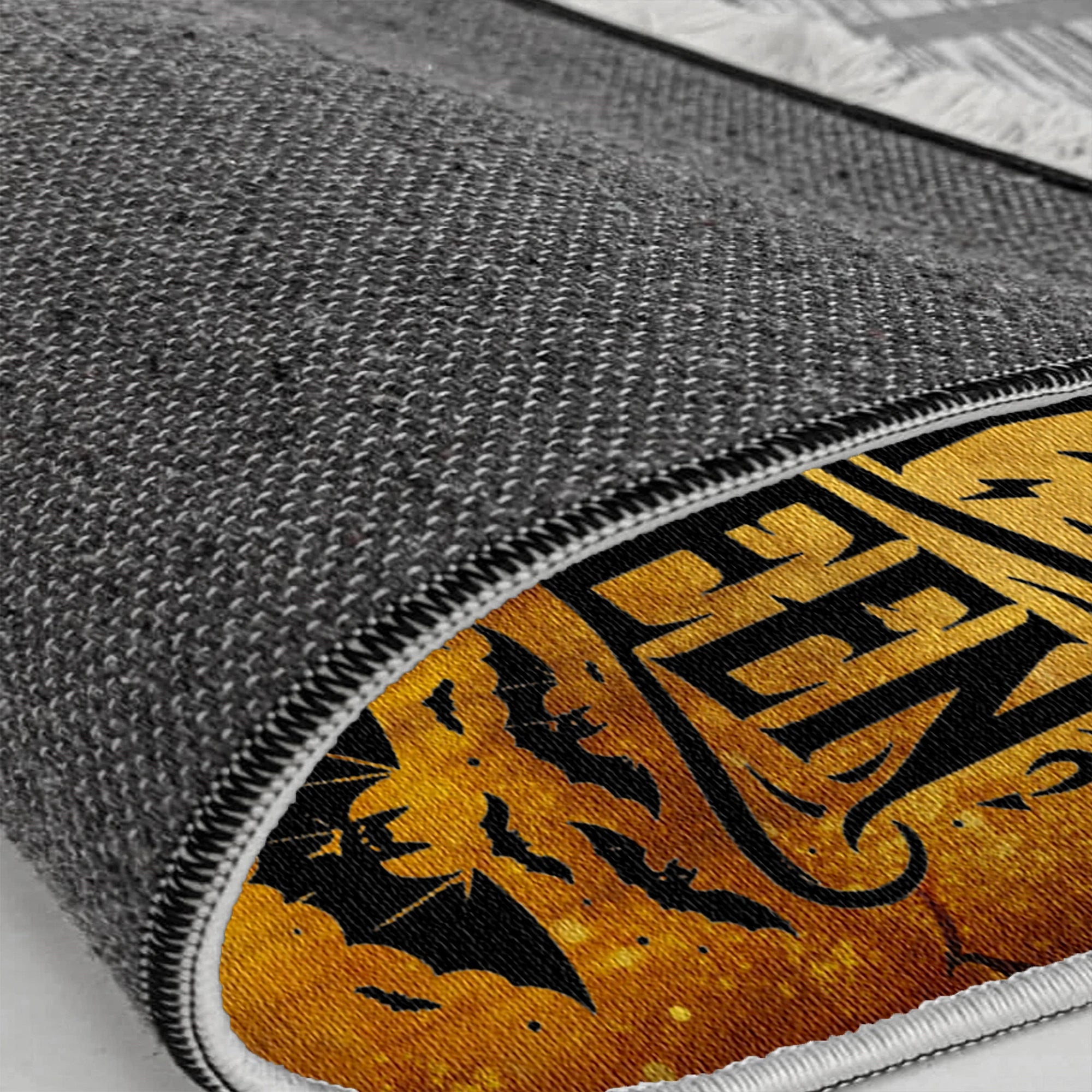 Bats And Pumpkins Halloween Rug