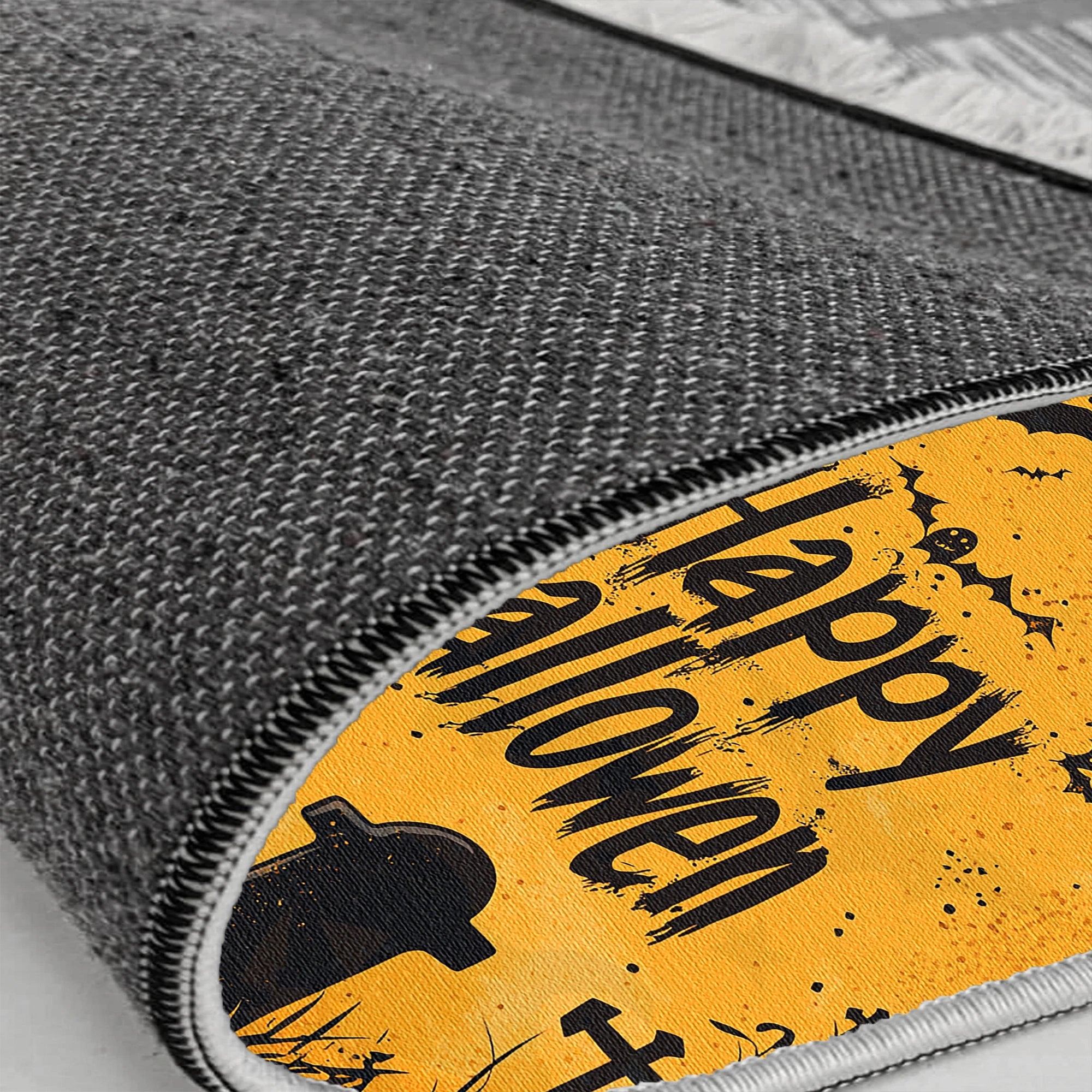 Graveyard Bat Halloween Rug