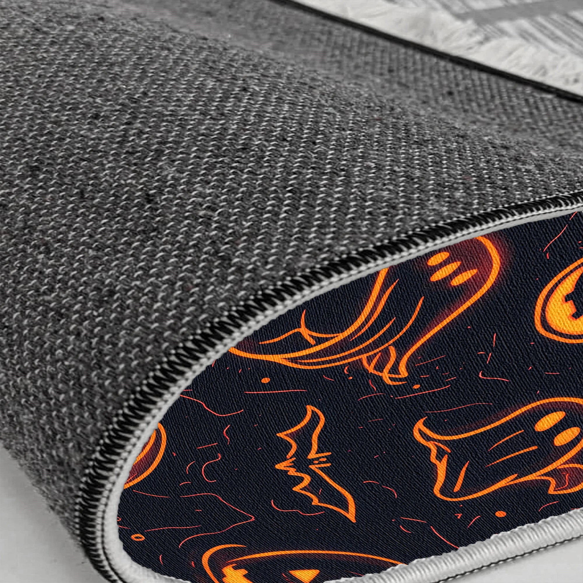 Neon Glow Spooky Halloween Carpet