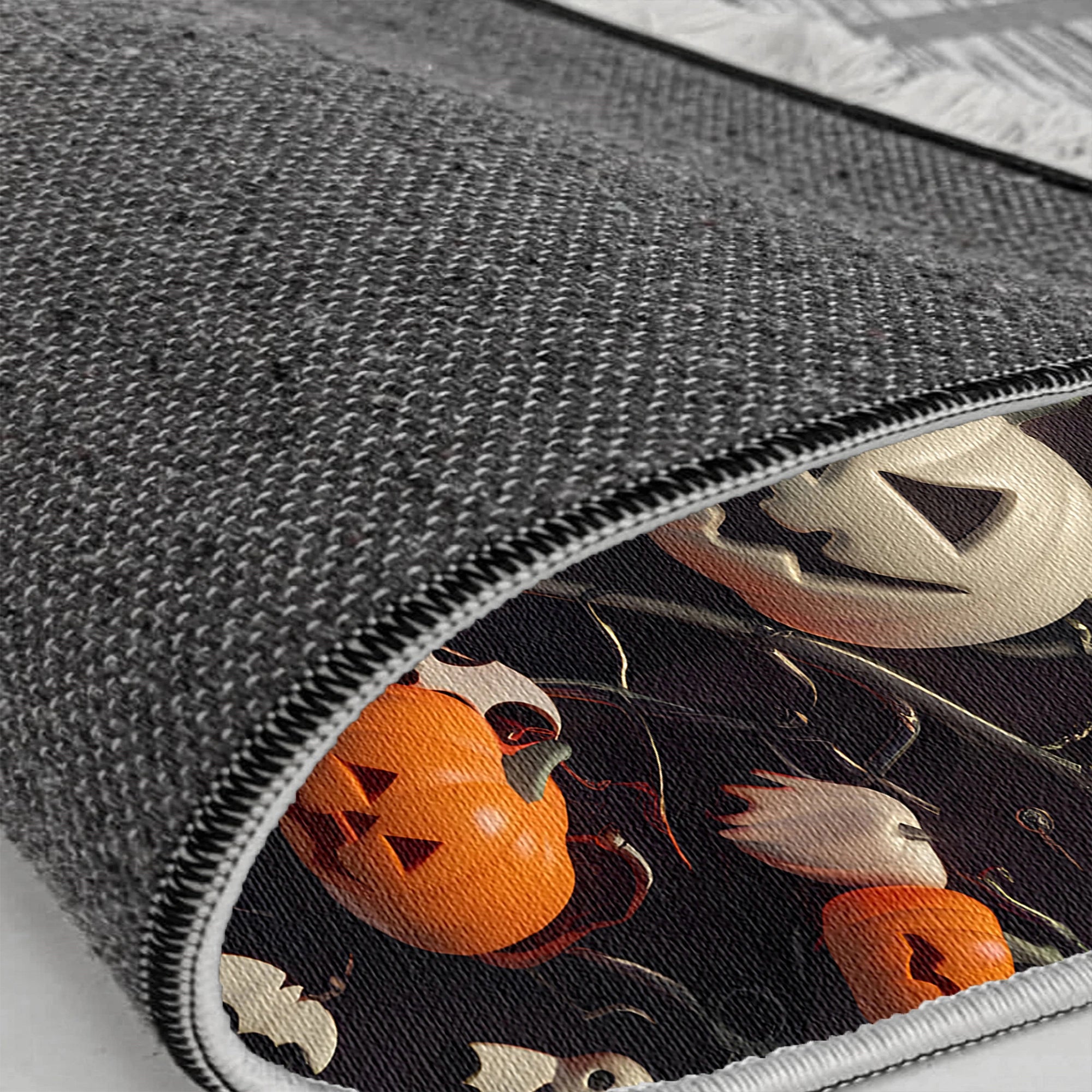 Playful Ghost Pumpkin Halloween Rug