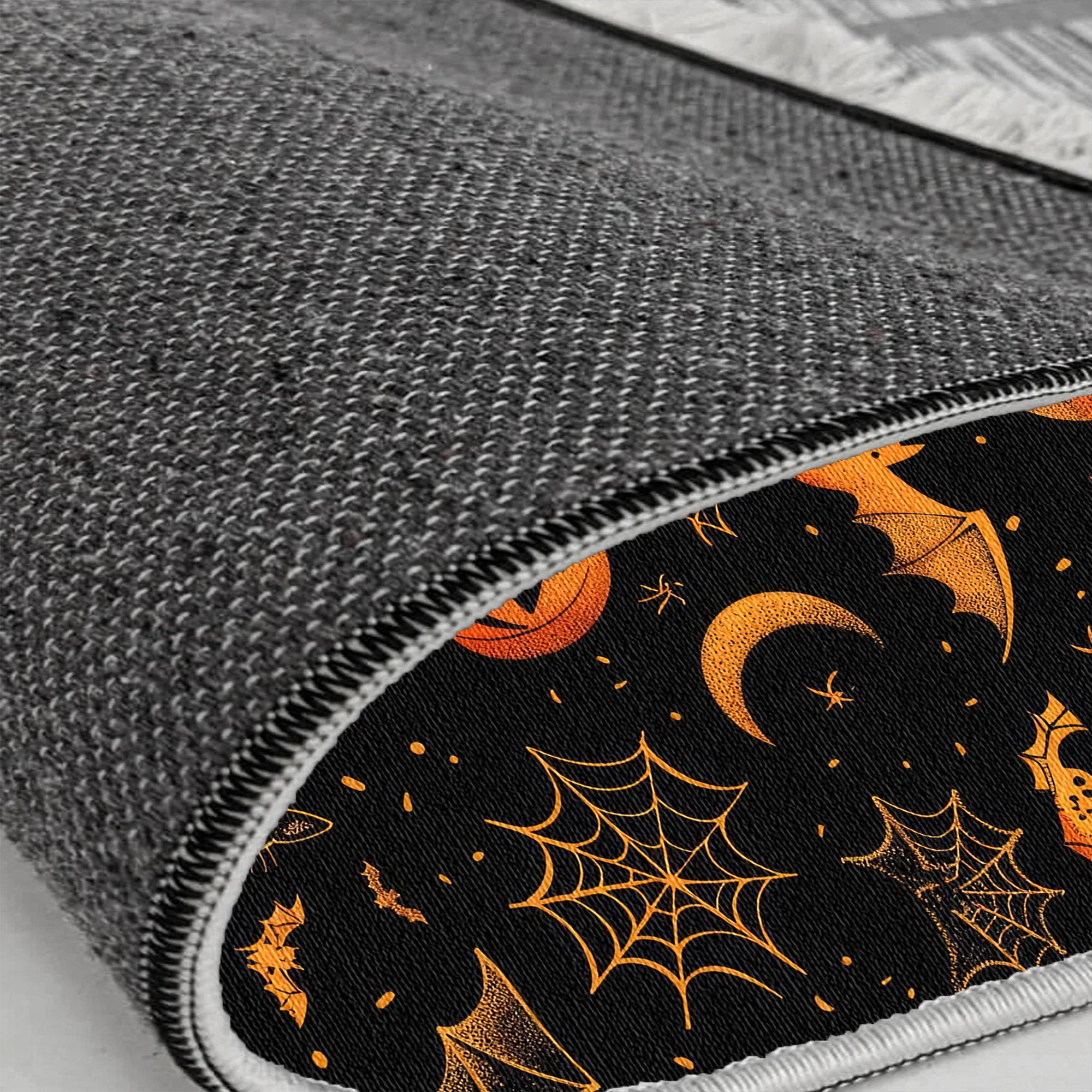 Orange Cat Pumpkin Halloween Rug