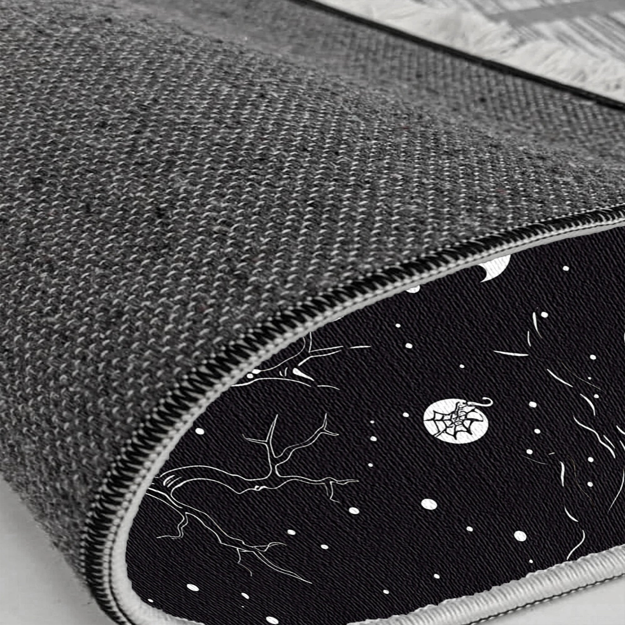 Gothic Black Tree Halloween Rug