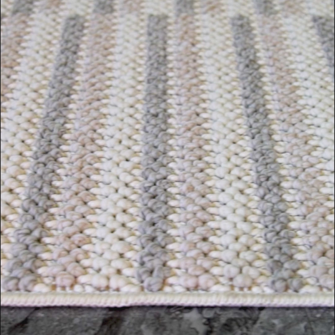 Touch of Lines Beige Soft Weave