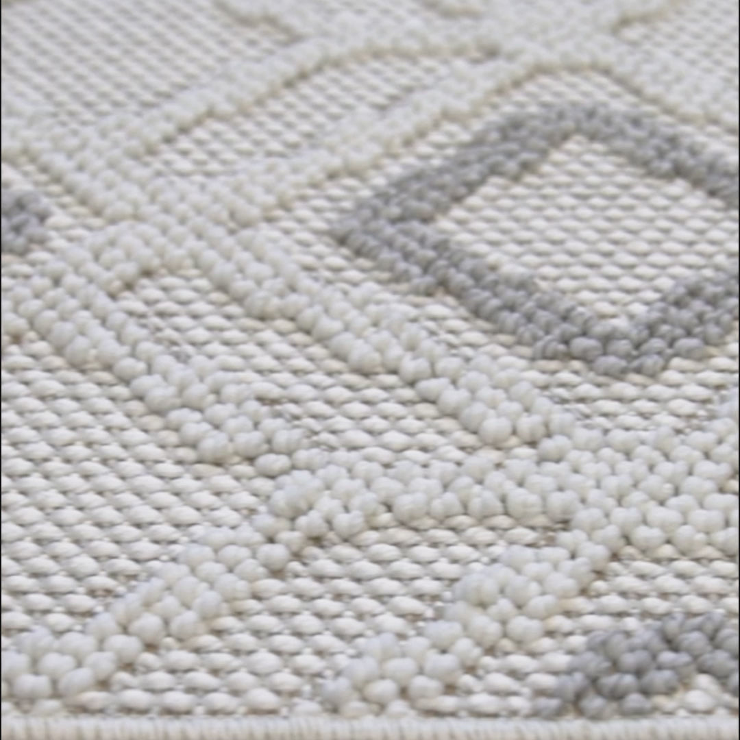 Loop Soft Weave Boucle Modern Rug Gray