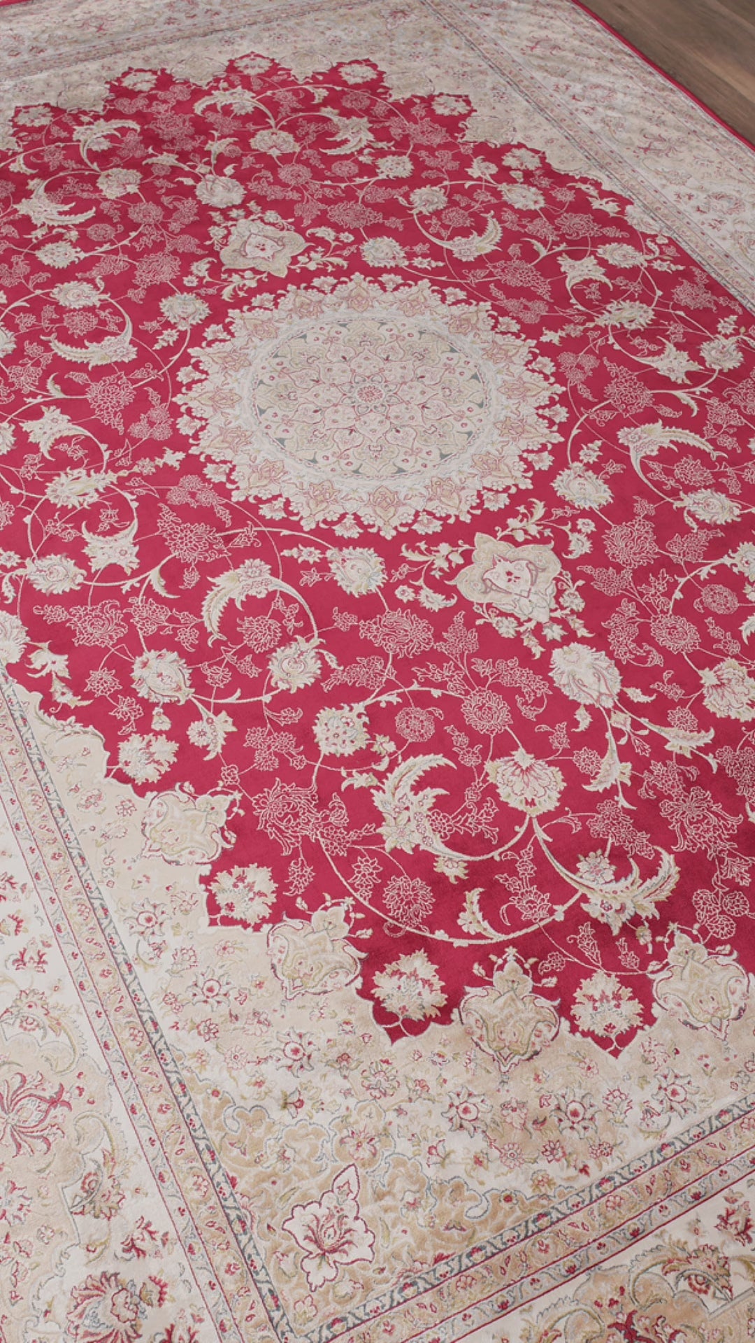 Exquisite Handcrafted Design 100% Natural Silk Rug