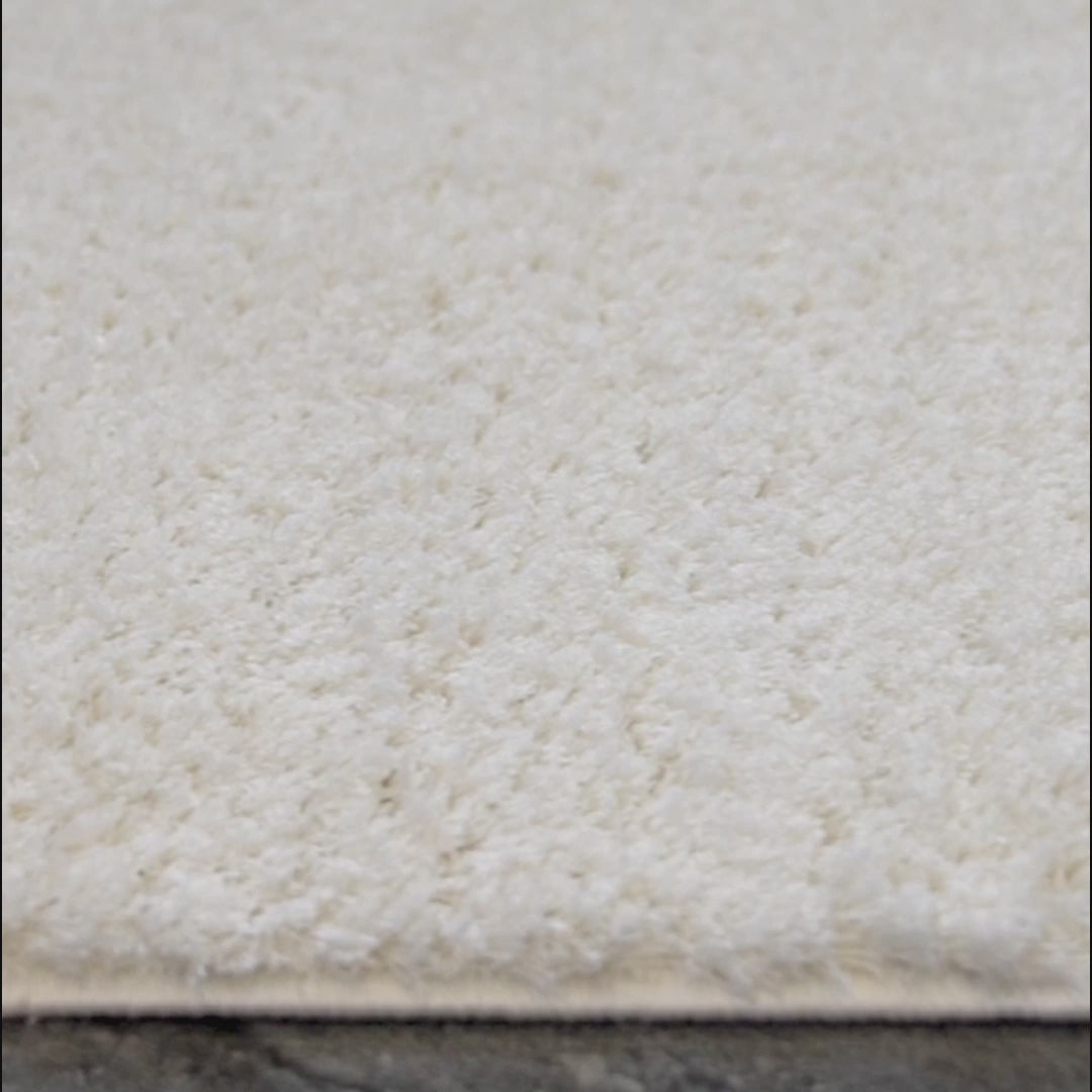 Velvet White Soft Touch Rug