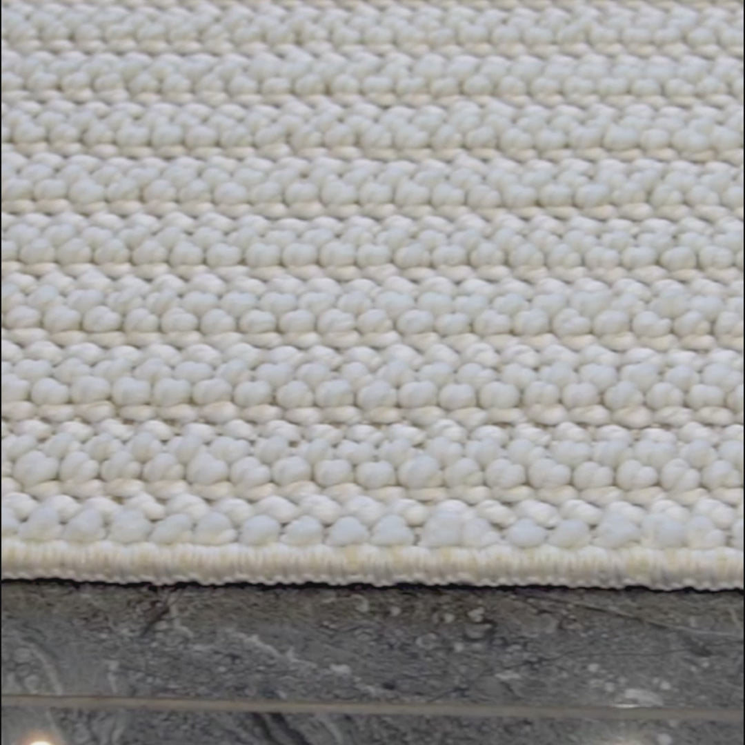 Silver Minimal Texture Rug