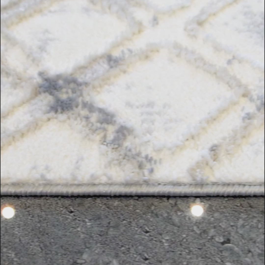 Metro Modern Woven Rug Beige