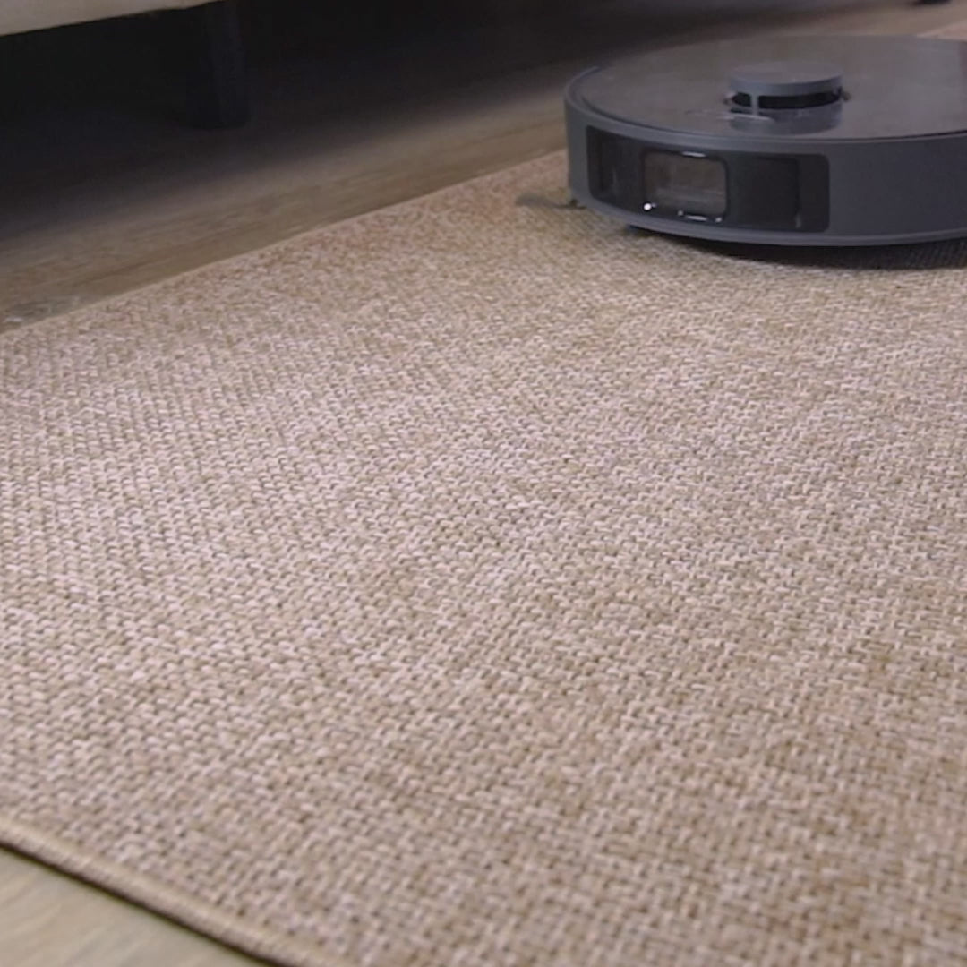Taupe Minimal Sisal Jute Rug