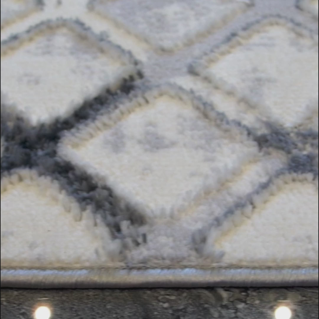 Metro Modern Woven Rug Gray